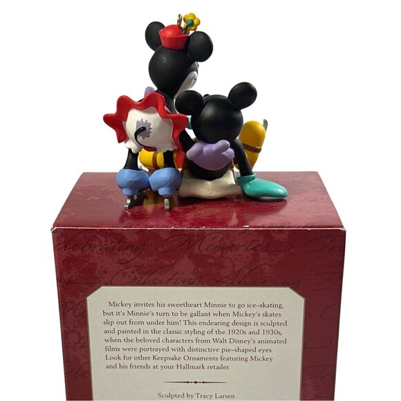 Disney Hallmark Keepsake Ornament Mickey & Minnie "New Pair Of Skates" 1997 - Picture 7 of 10